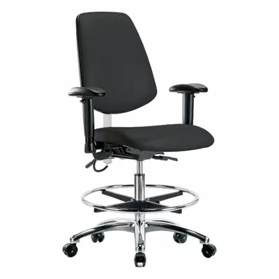 OEM Vinyl ESD Task Chair with Arms - Vinyl ESD Chairs
