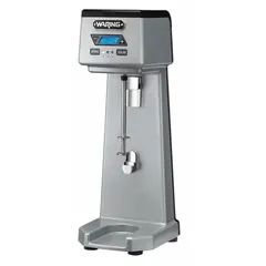 Single-spindle drink mixer with 3 speeds and a pulse function. 28 oz capacity and 1 hp motor for blending thick shakes, malts, and frozen drinks. Operates on 120V AC.