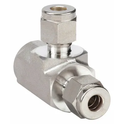 HAM-LET Let-Lok Double-Ferrule Stainless Steel Tee Fitting - Double-Ferrule Stainless Steel Fittings