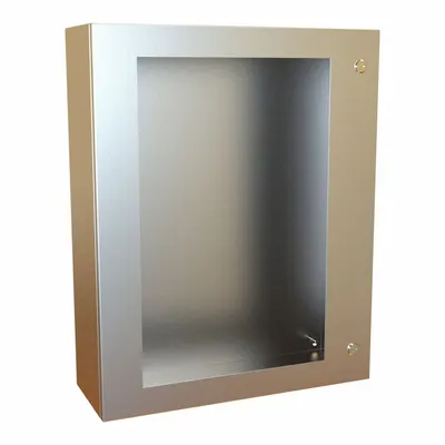 HAMMOND Electrical Enclosure: Stainless Steel, 30 in x 24 in x 8 in, NEMA 12/13/3R/4/4X - Stainless Steel Enclosures