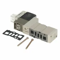 Solenoid Air Control Valve: Five-Way / Two-Position, SYJ3000, Single Solenoid, 24V DC, Plug-In (MPN SYJ3143-5LOZ)