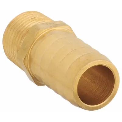 OEM Low-Lead Brass Rigid Barbed Hose Fitting - Low-Lead Brass Multipurpose (Air, Water, Chemical) Rigid Barbed Hose Fittings
