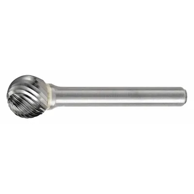 WIDIA SD-5L6 Single-Cut Ball Bur, 1/2" Head, 1/4" Shank - Single-Cut Ball Burs