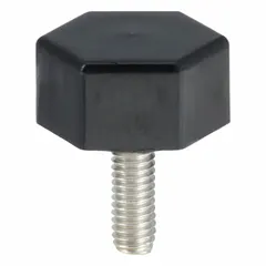 Thumb screw used as a replacement part for HOSHIZAKI ice machines. Designed for tool-free fastening of panels and components during assembly or maintenance. Suitable for securing access panels in commercial ice machines.