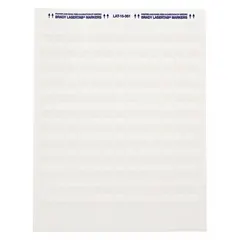 White matte polyester wraparound label for permanent wire and cable identification. Designed for wire gauges 10 AWG to 4 AWG. Suitable for thermal-transfer printing and use in industrial control panels, electrical installations, and maintenance applications.