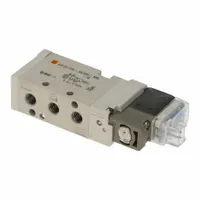 Solenoid Air Control Valve: Five-Way / Two-Position, SYJ5000, Single Solenoid, 24V DC, Plug-In (MPN SYJ5123-5LOU-M5-Q)