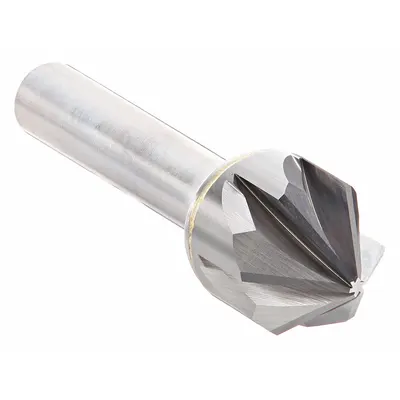 OSG 82° Six-Flute Carbide Countersink, 3/8 in Body Dia, 706-3750-082 - Smooth-Finish Six-Flute Countersinks