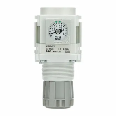 SMC Regulator: Die-Cast Zinc, 1/4 in Rc, 7.251887 psi to 123.2821 psi, 1 MPa Max Op Pressure - SMC FRL Air Regulators
