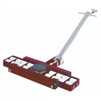 GKS-PERFEKT Machine Roller: 39,600 lb, 4 3/8 in Deck Ht, 6 3/4 in L x 6 3/4 in W, (16) Rollers, Red (MPN 3-10216)