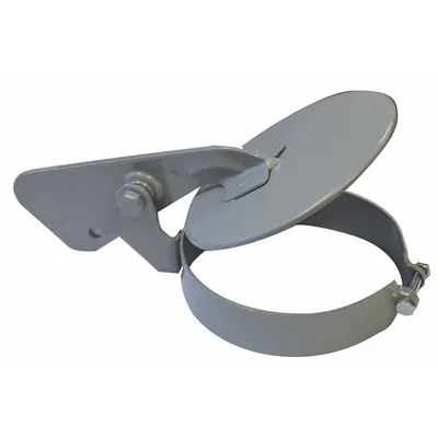 ANTHES Exhaust Stack Rain Cap, Steel, Gray, Bolt Mounting - Exhaust Stack Rain Caps