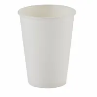 DIXIE Disposable Hot Cup: 12 oz Capacity, White, Paper, Unwrapped, Patternless, 1,000 PK (MPN 5342W)