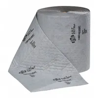 PIG Sorbent Roll: 150 ft Lg, 16 in Wd, Gray, Polypropylene, 150 ft Roll Lg, 16 in Roll Wd, Roll (MPN MAT235)