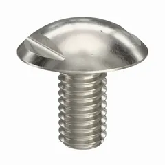 M3x0.50 thread, 6 mm length, truss head with spanner drive, 5 mm width across flats. Made of 316 stainless steel with plain finish. Used in food processing, pharmaceutical, and sanitary equipment where corrosion resistance and easy cleaning are required.