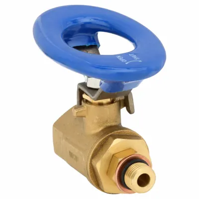 OEM Brass Ball Valve, 1/2 in, MNPT x FNPT, Full Port, Oval Handle - Brass Ball Valves