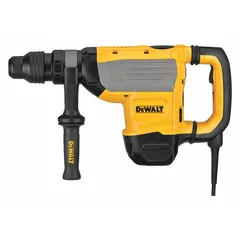 This SDS-Max L-Shape corded rotary hammer operates in Hammer & Rotate mode with a variable impact rate of 1,305 to 2,705 bpm. Powered by 120V AC and 15 A, it delivers 9.8 ft-lb of impact energy and accepts bits up to 1 7/8 in. Suitable for heavy-duty drilling and chipping in concrete, masonry, and stone.