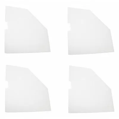 MIRREDGE Corner Plates: 1 1/2 in Overall Ht, 3 in Overall Wd, 1/8 in Overall Dp - Mirror Framing & LED Shelf Parts
