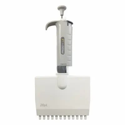 MTC BIO ProPette LE Multi-Channel Pipettor, 12 Channels, 10 µL, Gray - Multichannel Pipetters