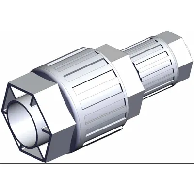 SMC LQ3U6A-R2 PFA Compression Tube Fitting, Compression x Compression - PFA Compression Tube Fittings