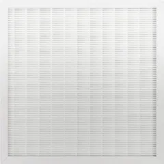 Mini pleat air filter with 2000 cfm maximum airflow, designed for negative air machines. Nominal dimensions 13 in height, 13 in width, and 2 in depth. Compatible with model X-2830. Used to capture airborne particles in construction, remediation, or industrial cleanup applications.