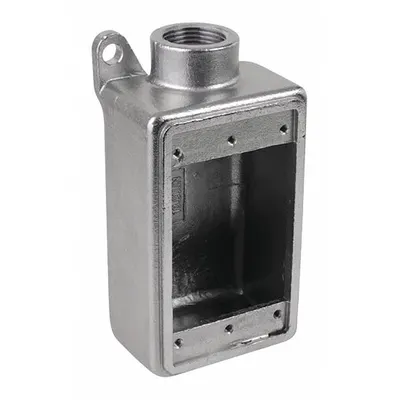 CALBRITE Electrical Box: Stainless Steel, Rectangular, 1 Gangs, 3/4 in Hub Size - Stainless Steel Weatherproof Electrical Boxes