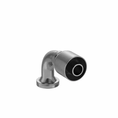 PARKER 90° Elbow Crimp Hydraulic Hose Fitting - Crimp Hydraulic Hose Fittings with Flange Connection