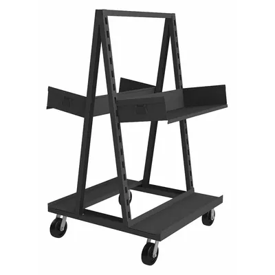 OEM Customizable Large Bin-Tray Cart with Slotted A-Frame - Customizable Large Bin-Tray Carts with Slotted A-Frame
