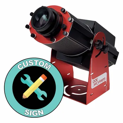 LASERGLOW TECHNOLOGIES LED Projector with Image Disk, 300 W, Custom Sign - LED Projectors with Image Disks