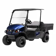 Gas-powered personnel and utility vehicle with a 13 hp single-cylinder engine and a maximum load capacity of 496.04 lb. Suitable for transporting personnel and light cargo in industrial facilities, warehouses, campuses, and job sites.