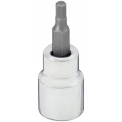 Hex bit socket with a 3 mm hex tip and fixed insert design. Overall length of 1 3/4 in. Used for driving hex-head fasteners in assembly, maintenance, and repair tasks.