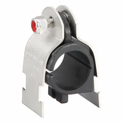 CUSH-A-NATOR Vibration-Dampening Strut Clamp: 304 Stainless Steel, For 1 1/5 in Copper Tube - Vibration-Dampening Strut Clamps for Pipe & Tube
