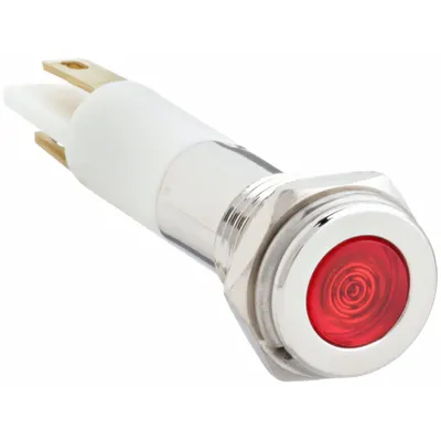 OEM Flush Panel Light: 5/16 in Panel Mounting Hole Dia - LED Indicator Pilot Lights