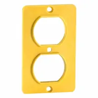 LEVITON Coverplate: Portable Outlet Box Cover, Duplex Receptacles, 1 Gangs, Yellow (MPN 3051-Y)