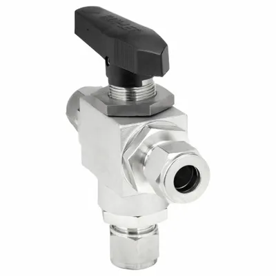 HAM-LET H-6800-SS-L-12MM-PST Three-Way Ball Valve - Stainless Steel Ball Valves