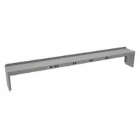TENNSCO Electronic Riser: 96 in Overall Wd, 10 in Overall Dp, Gray, Carbon Steel, Steel, 12 in (MPN REI-1096-WK-1)