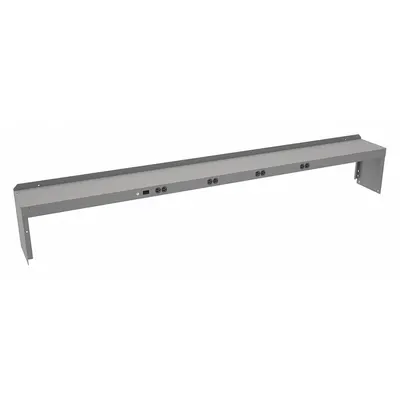 TENNSCO REI-1096-WK-1 Riser for Workbenches, 96 in W x 10 in D, Gray - Risers for Workbenches