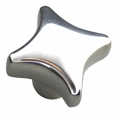 OEM APPROVED VENDOR Corrosion-Resistant 4-Arm Knob - Corrosion-Resistant 4-Arm Knobs with Threaded Hole