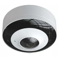 Aluminum junction box in ivory finish for cable management and mounting of compatible dome cameras. Includes mounting hardware and uses screw-type attachment. Designed for use with Transcendent series models such as VTD-TND6FP