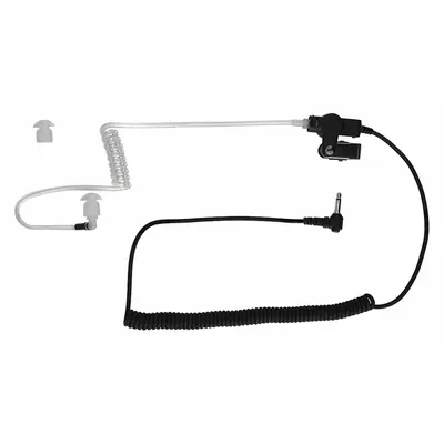 BANSHEE Earpiece: Fits Kenwood, For NX-200 Series, Ear Hook, Clear, 1 Wires - Kenwood-Compatible Earpieces & Headsets