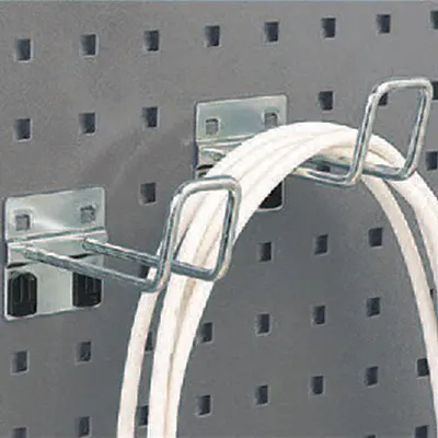 KENNEDY Locking Clip Hook Set for Square-Hole Pegboard - Hooks for Square-Hole Pegboard