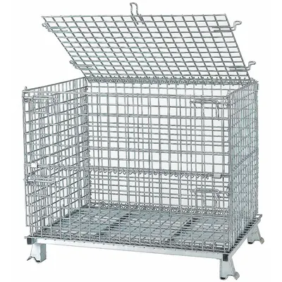 NASHVILLE WIRE Collapsible Wire Bulk Container - Collapsible Wire Bulk Containers