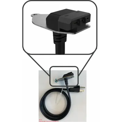 IN SINK ERATOR Power Cord Kit, Black, 8 3/4 in H x 1 1/2 in L, CRD-EZ - Power Cord Kits & Switches