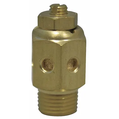 SPEEDAIRE Exhaust Port Flow Control: Screwdriver Adjuster, 1 in Male NPT, 300 psi Max. - Screwdriver Adjustment Exhaust Flow Control Valves