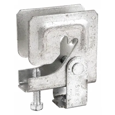 NVENT CADDY Beam Clamp: Electro-Galvanized Steel, 200 lb Load Capacity - C-Clamp Style Beam Clamps