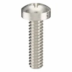 Pan head machine screws with M1.6x0.35 thread, 6 mm length, made from 18-8 stainless steel with plain finish. Phillips drive with #0 drive size. Suitable for general assembly, electronics, and light machinery where a low-profile head is required. Supplied in a 100-piece pack.