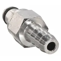 Quick Connection Insert: Insert, 3/16 in ID Size, Barbed, Brass, 1 27/32 in Overall Lg (MPN MCD2203)