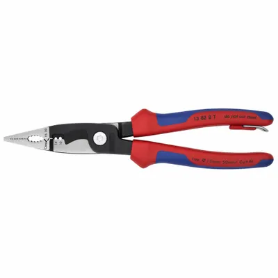 KNIPEX Chain Nose Plier: 4 3/4 in Max Jaw Opening, 8 in Overall Lg, 2 1/2 in Jaw Lg - Chain-Nose Pliers