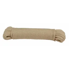 APPROVED VENDOR General Purpose Utility Rope, 5/16 in Dia, 240 lb Working Load Limit, Cotton, Dynamic