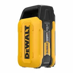 This DEWALT POWERSHIFT™ battery delivers 10 Ah capacity at 55V DC for extended runtime in high-demand cordless tools. It is designed for use with DEWALT 55V DC tools on construction and industrial job sites. Note: not oil-resistant; avoid exposure to oils and solvents.