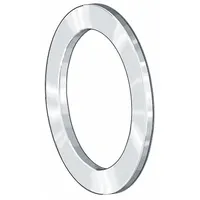 INA Roller Thrust Bearing Washer: 12 mm Bore Dia, 26 mm Outside Dia, 1 mm Washer Thick, Alloy Steel (MPN AS1226)