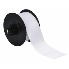 Acrylic label roll with aggressive permanent adhesive, measuring 2 1/4 in x 3 27/32 in. Compatible with S3000 printer series. Used for industrial identification, asset tracking, and equipment labeling where durable marking on challenging surfaces is required.